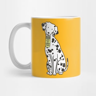 Dalmatian holding water bottle Mug